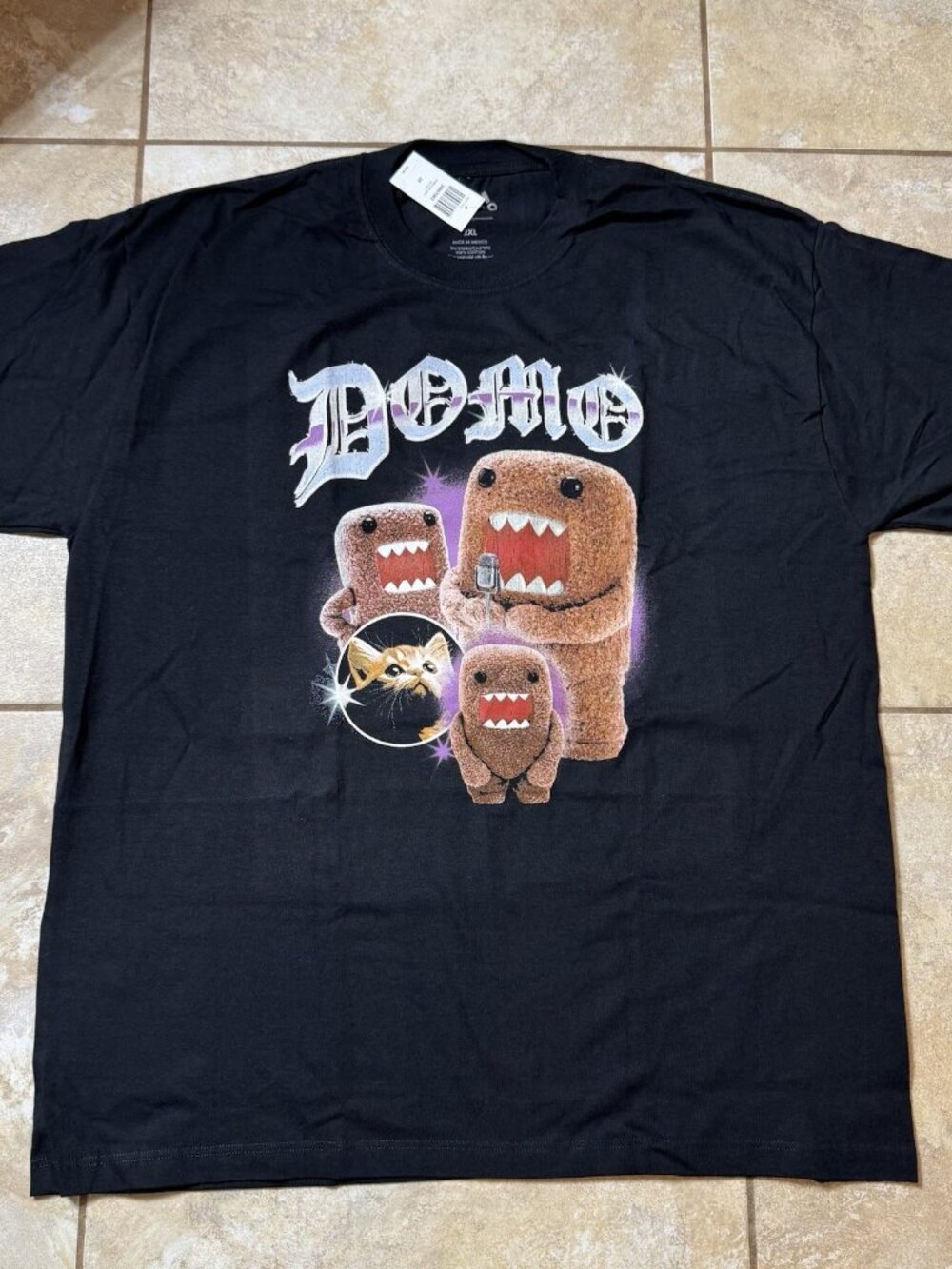 Domo Collage Kitten T-Shirt 2XL New With Tags